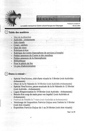   L'ANSE-AU-SABLE, 2010   , page 1