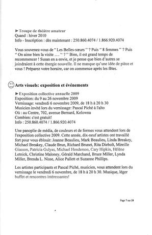   L'ANSE-AU-SABLE, 2009   , page 7