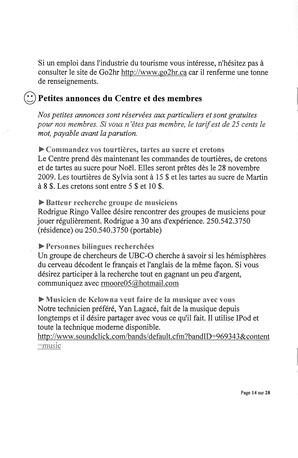   L'ANSE-AU-SABLE, 2009   , page 14