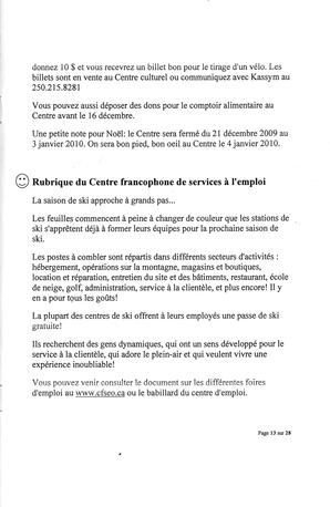   L'ANSE-AU-SABLE, 2009   , page 13