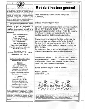   L'ANSE-AU-SABLE, 2009   , page 2