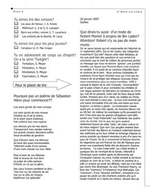   L'ANSE-AU-SABLE, 2009   , page 6