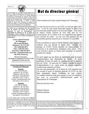   L'ANSE-AU-SABLE, 2009   , page 2