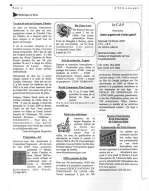   L'ANSE-AU-SABLE, 2009   , page 4