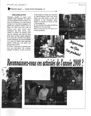  L'ANSE-AU-SABLE, 2008-2009   , page 5