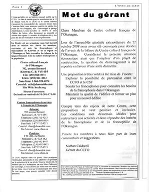   L'ANSE-AU-SABLE, 2008   , page 2