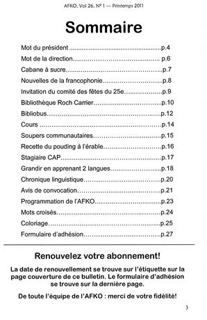   LA VOIX DES KOOTENAYS, 2011   , page 3
