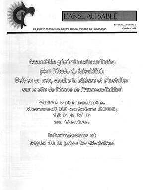   L'ANSE-AU-SABLE, 2008   , page 1