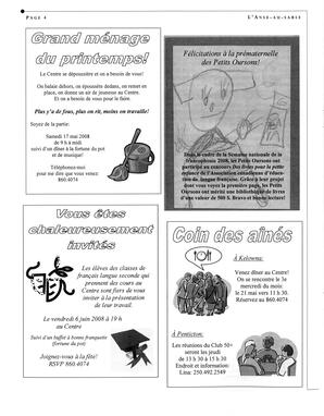   L'ANSE-AU-SABLE, 2008   , page 4
