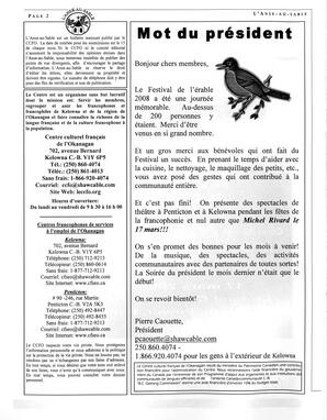   L'ANSE-AU-SABLE, 2008   , page 2