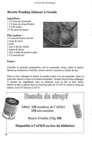   LA VOIX DES KOOTENAYS, 2011   , page 16