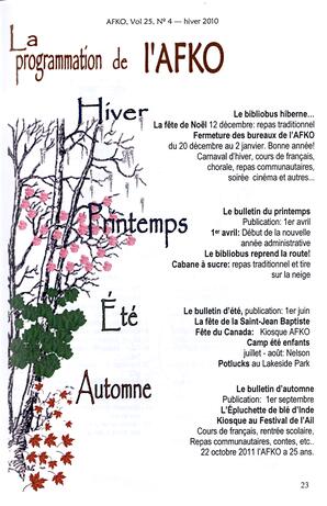   LA VOIX DES KOOTENAYS, 2010   , page 23