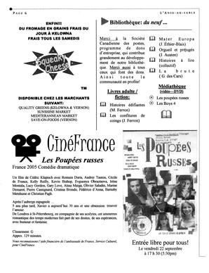   L'ANSE-AU-SABLE, 2006   , page 6