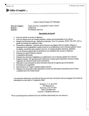   L'ANSE-AU-SABLE, 2006   , page 12