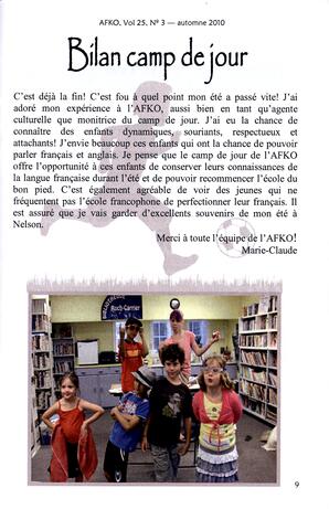   LA VOIX DES KOOTENAYS, 2010   , page 9