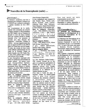   L'ANSE-AU-SABLE, 2006   , page 10