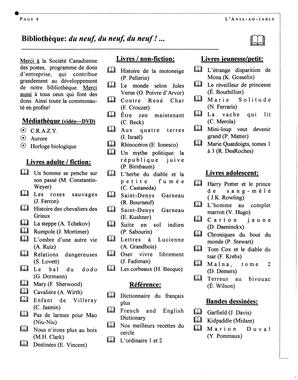   L'ANSE-AU-SABLE, 2006   , page 4