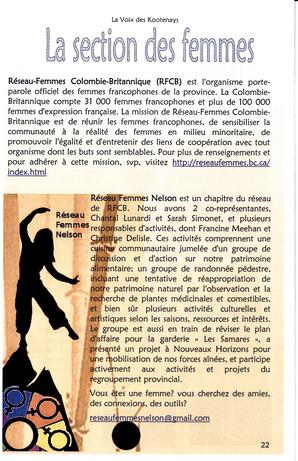   LA VOIX DES KOOTENAYS, 2010   , page 22