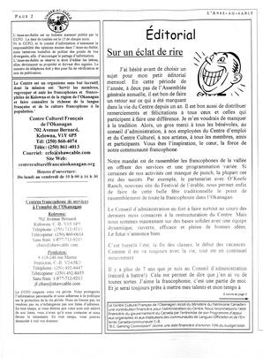   L'ANSE-AU-SABLE, 2005   , page 2