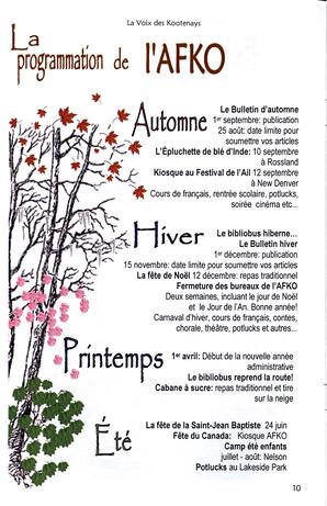   LA VOIX DES KOOTENAYS, 2010   , page 10