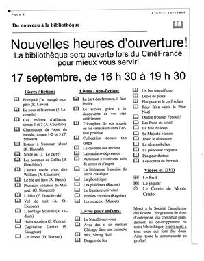   L'ANSE-AU-SABLE, 2004   , page 4