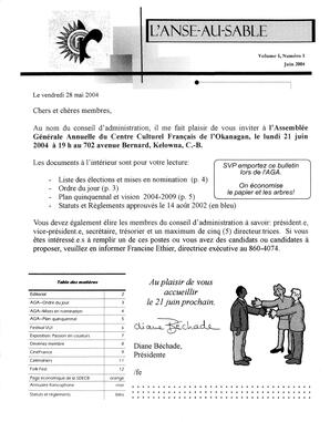   L'ANSE-AU-SABLE, 2004   , page 1