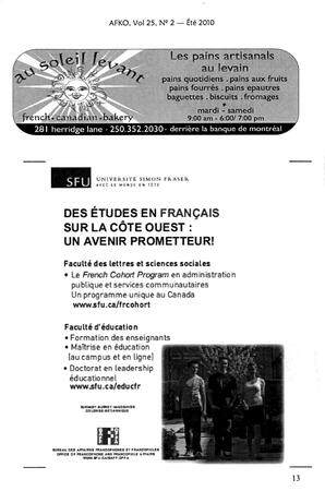   LA VOIX DES KOOTENAYS, 2010   , page 13