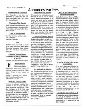   L'ANSE-AU-SABLE, 2004   , page 13