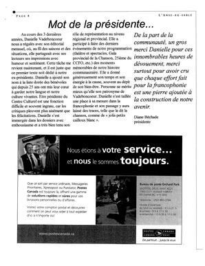   L'ANSE-AU-SABLE, 2004   , page 4