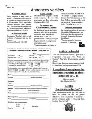   L'ANSE-AU-SABLE, 2003   , page 10