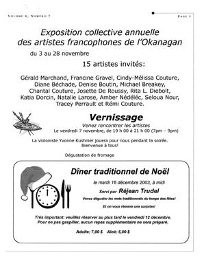   L'ANSE-AU-SABLE, 2003   , page 5