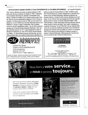  L'ANSE-AU-SABLE, 2003   , page 6