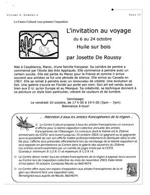   L'ANSE-AU-SABLE, 2003   , page 17