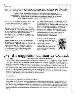   L'ANSE-AU-SABLE, 2003   , page 12