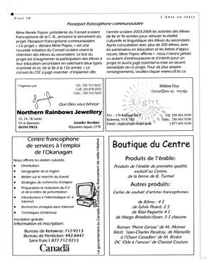   L'ANSE-AU-SABLE, 2003   , page 10