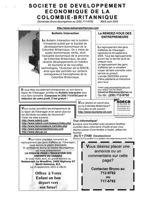   L'ANSE-AU-SABLE, 2003   , page 9