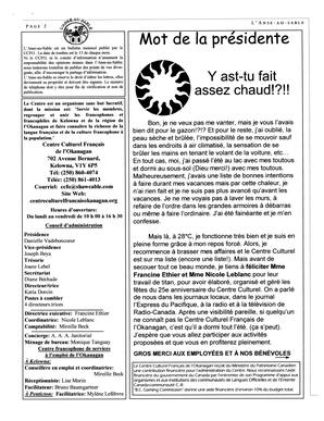   L'ANSE-AU-SABLE, 2003   , page 2