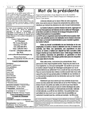  L'ANSE-AU-SABLE, 2003   , page 2