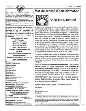   L'ANSE-AU-SABLE, 2003   , page 6
