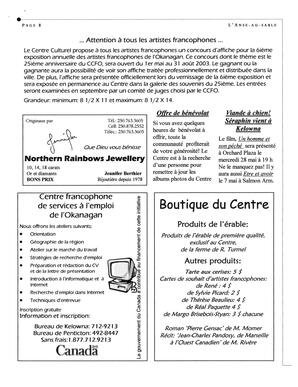   L'ANSE-AU-SABLE, 2003   , page 8