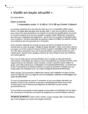   L'ANSE-AU-SABLE, 2002   , page 9