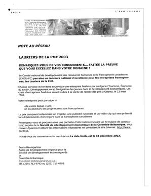   L'ANSE-AU-SABLE, 2002   , page 4