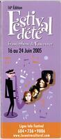 FESTIVAL D'ÉTÉ, 2005
