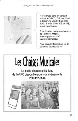   LA VOIX DES KOOTENAYS, 2010   , page 17