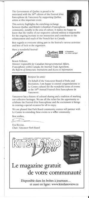   FESTIVAL D'ÉTÉ, 2005   , page 19