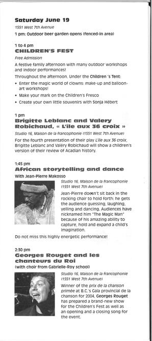  FESTIVAL D'ÉTÉ, 2004   , page 29