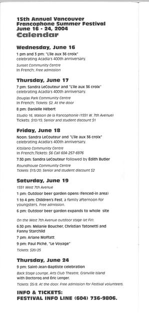   FESTIVAL D'ÉTÉ, 2004   , page 26