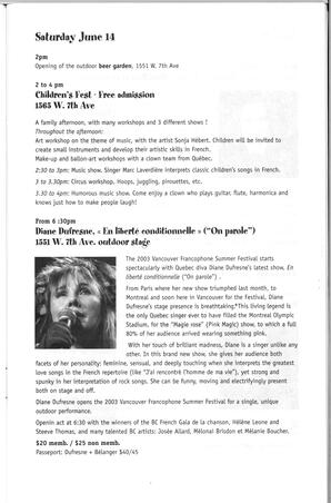   FESTIVAL D'ÉTÉ, 2003   , page 7