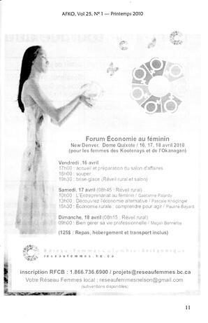   LA VOIX DES KOOTENAYS, 2010   , page 11