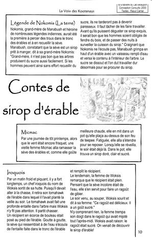   LA VOIX DES KOOTENAYS, 2010   , page 10